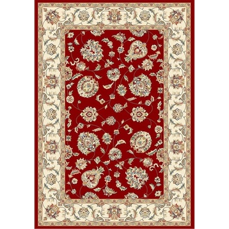 Dynamic Rugs Ancient Garden 9 ft. 2 in. x 12 ft. 10 in. 57365-1464 Rug - Red/Ivory AN1014573651464
